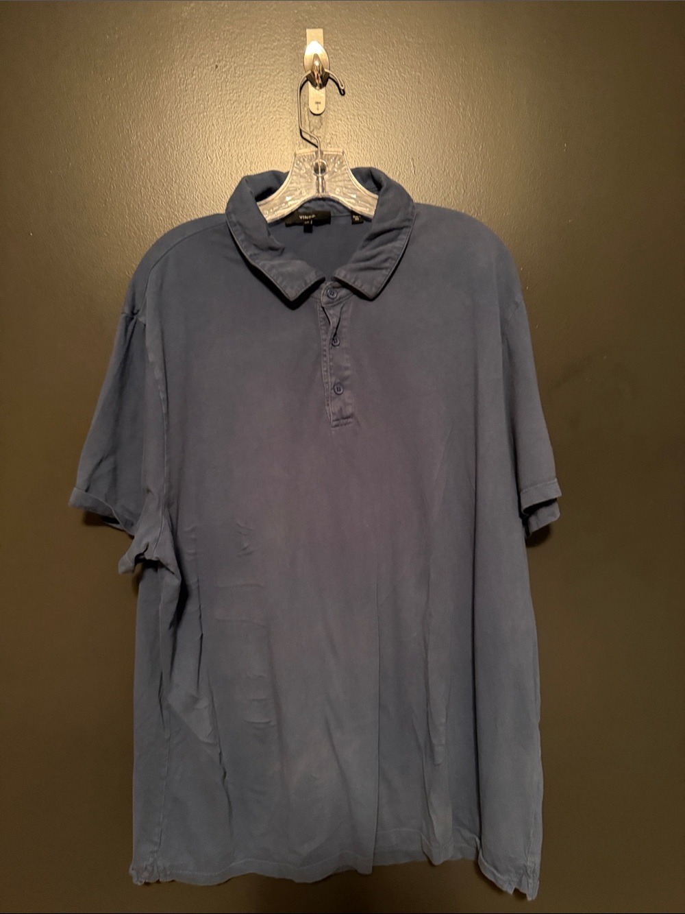 Vince Men's Slate Blue Polo Shirt